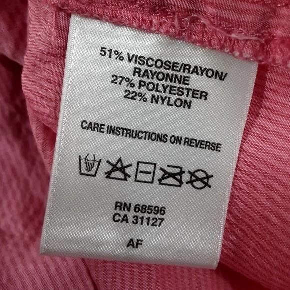 New DKNYC Pink Foldable Long Sleeve Tunic Top Medium | Comfy Fit - Picture 6 of 6